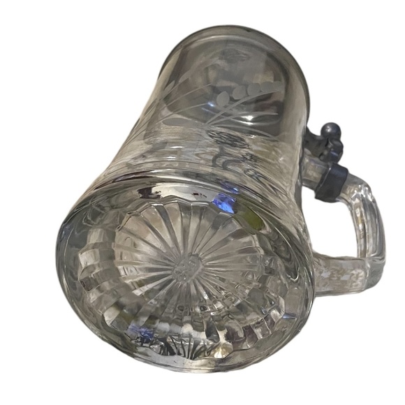 Vintage German Crystal Joska Waldglashutte Bodenmais Stein With Wheat Etching - Picture 12 of 13